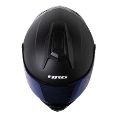 Casco Hro 3480dv Evo Solid Negro Gris Oscuro Visor Iridium Azul