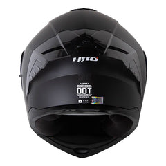 Casco Hro 3480dv Evo Solid Negro Gris Oscuro Visor Iridium Azul