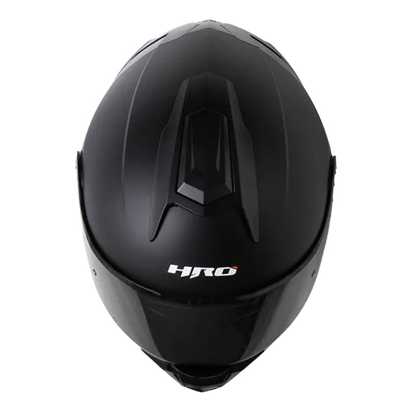 Casco Hro 3480dv Evo Solid Negro Gris Oscuro Visor Iridium Silver