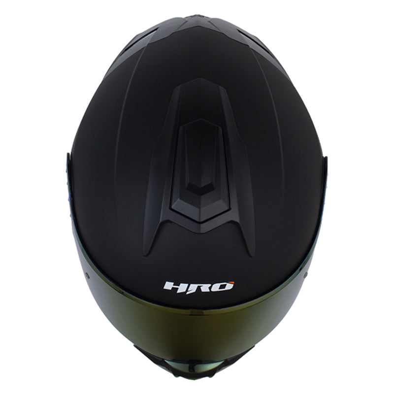 Casco Hro 3480dv Evo Solid Negro Morado Visor Iridium Morado