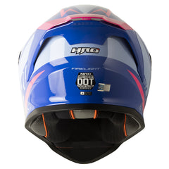 Casco Hro 506Sp Firelight Azul Claro Visor Iridium Azul