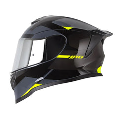 Casco Hro 506Sp Proverx Gris Amarillo Visor Iridium Silver