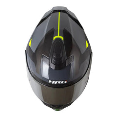 Casco Hro 506Sp Proverx Gris Amarillo Visor Iridium Silver