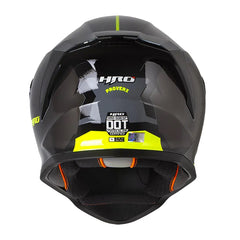 Casco Hro 506Sp Proverx Gris Amarillo Visor Iridium Silver