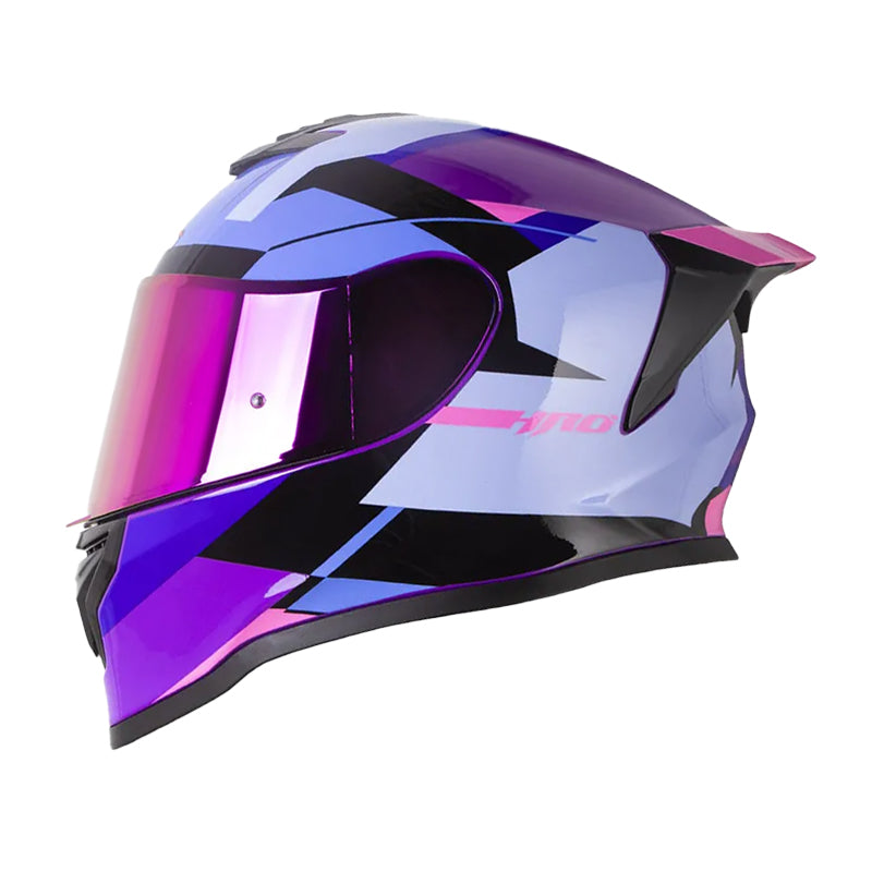 Casco Hro 506Sp Proverx Morado Rosado Visor Iridium Morado