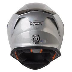 Casco Hro 506Sp Solid Camaleón Silver Visor Iridium Azul