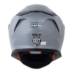 Casco Hro 506Sp Solid Gris Gris Oscuro Visor Iridium Azul