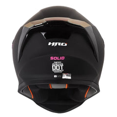 Casco Hro 506Sp Solid Negro Fucsia Visor Iridium Morado