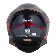 Casco Hro 506Sp Vito Azul Oscuro Rojo Visor Iridium Rojo