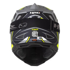 Casco Hro Mx-03 Ilfrato Gris Amarillo Neon
