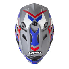 Casco Hro Mx-03 Ilfrato Gris Rojo