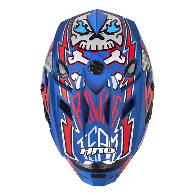 Casco Hro Mx-03 Racing Team Azul Rojo