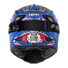 Casco Hro Mx-03 Racing Team Azul Rojo
