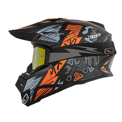 Casco Hro Mx-03 Racing Team Negro Gris