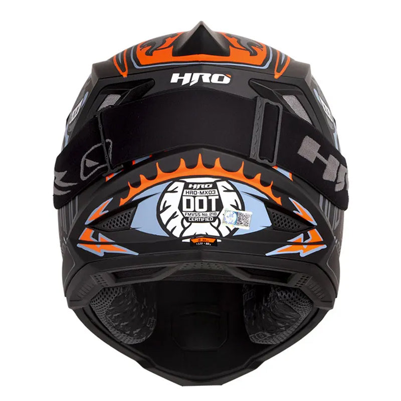 Casco Hro Mx-03 Racing Team Negro Gris