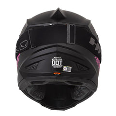 Casco Hro Mx-03 Solid Negro Fucsia