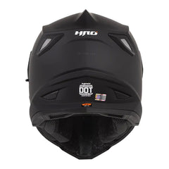Casco Hro Mx-330Dv Solid Negro Gris Oscuro Visor Iridium Azul