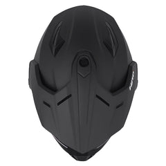 Casco Hro Mx-340 Solid Gris Oscuro Negro Visor Iridium Azul