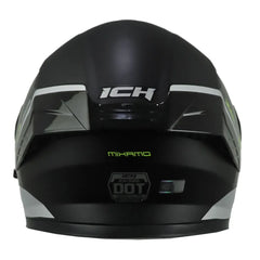 Casco ICH 3120 Mixamo Negro Amarillo Neón Visor Smoke
