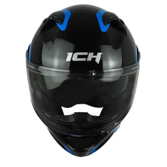Casco ICH 3120 Mixamo Negro Azul Visor Transparente