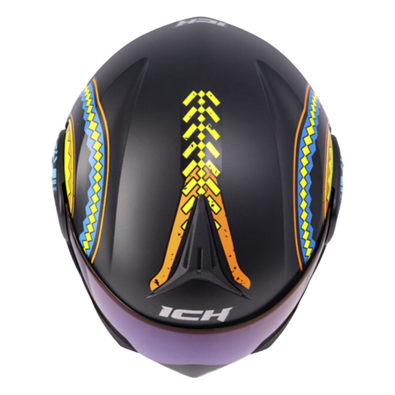 Casco Ich 3110 Vueltiao Negro Naranja