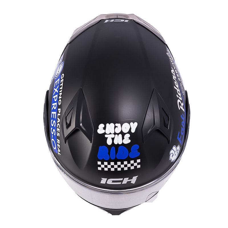 Casco Ich 3120 Fifties Negro Azul