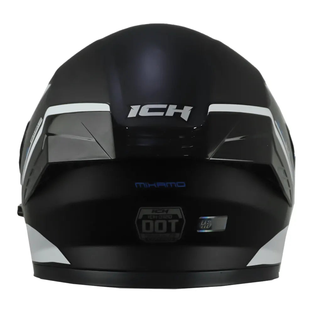 Casco ICH 3120 Mixamo Negro Azul Visor Smoke