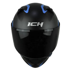 Casco ICH 3120 Mixamo Negro Azul Visor Smoke