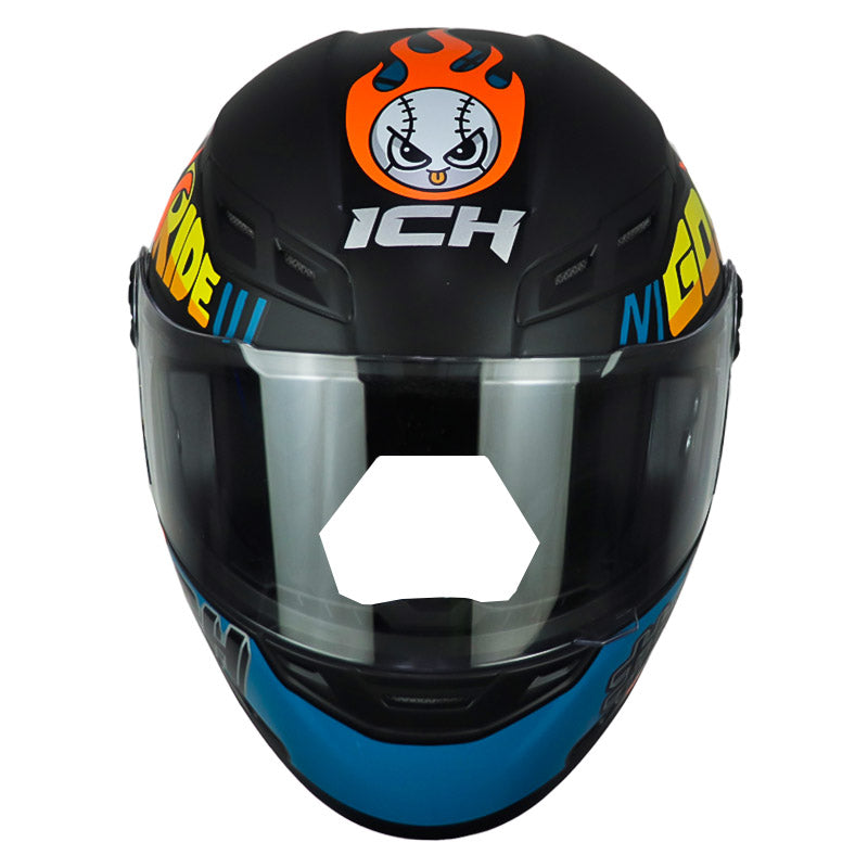 Casco Ich 501sp Kids Sp Champs Negro Amarillo