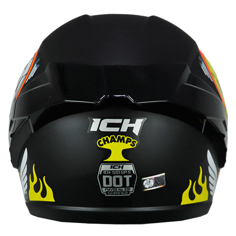 Casco Ich 501sp Kids Sp Champs Negro Amarillo