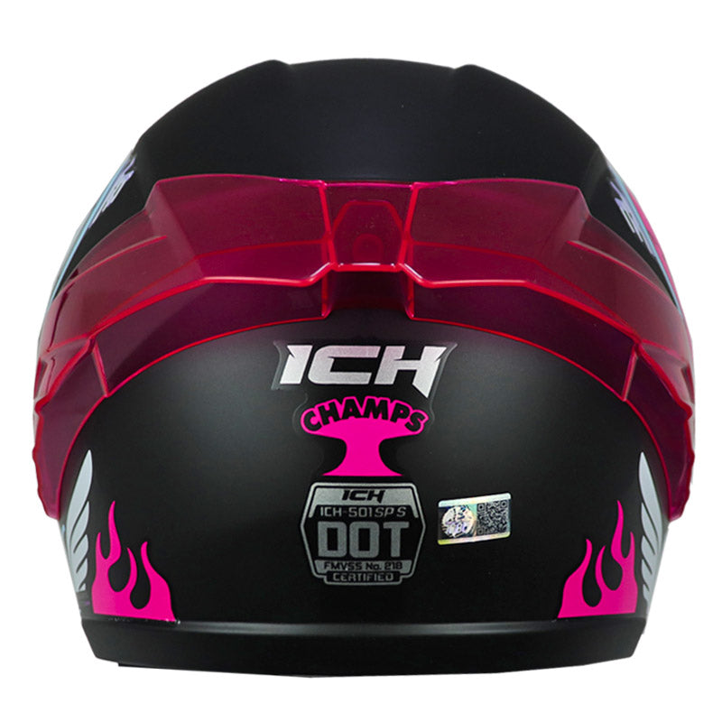 Casco Ich 501sp Kids Sp Champs Negro Fucsia