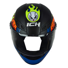 Casco Ich 501sp Kids Sp Champs Negro Naranja Neon