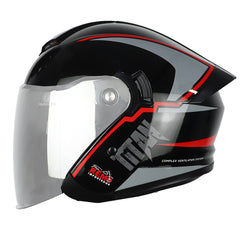 Casco Idx Ix Negro Rojo
