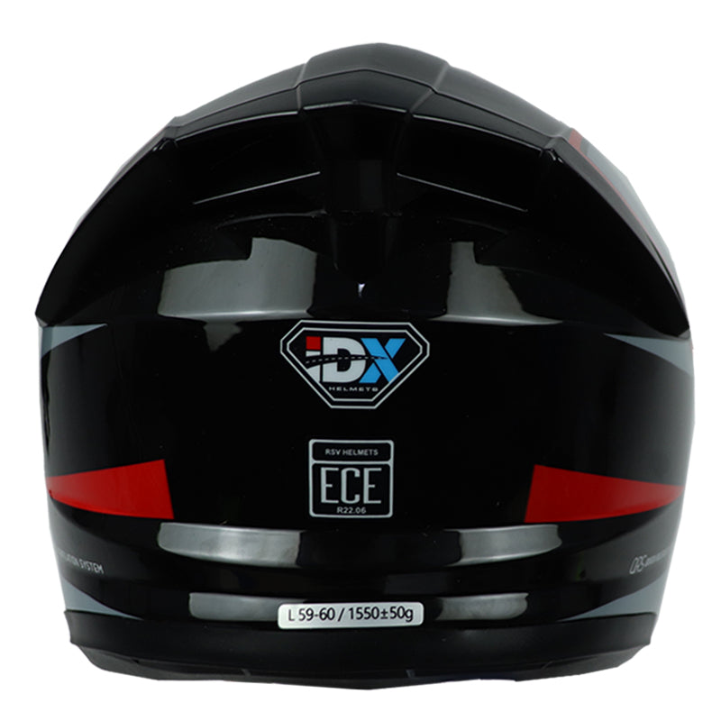 Casco Idx Ix Negro Rojo