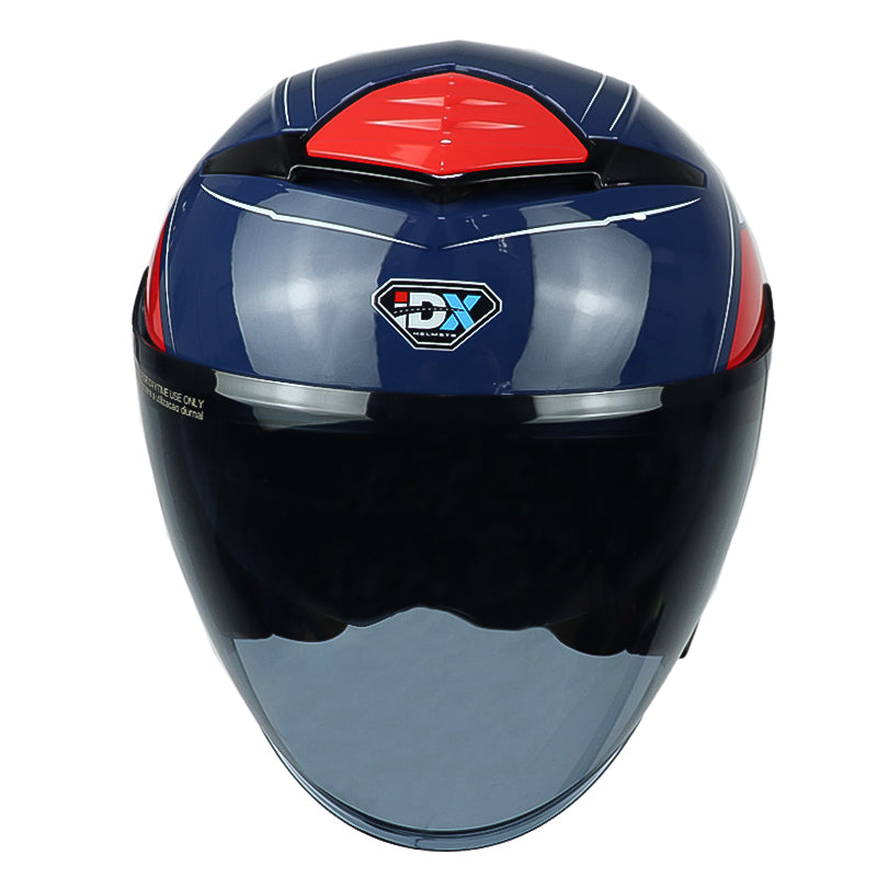 Casco Idx Titan Atlas Dark Azul Rojo Blanco