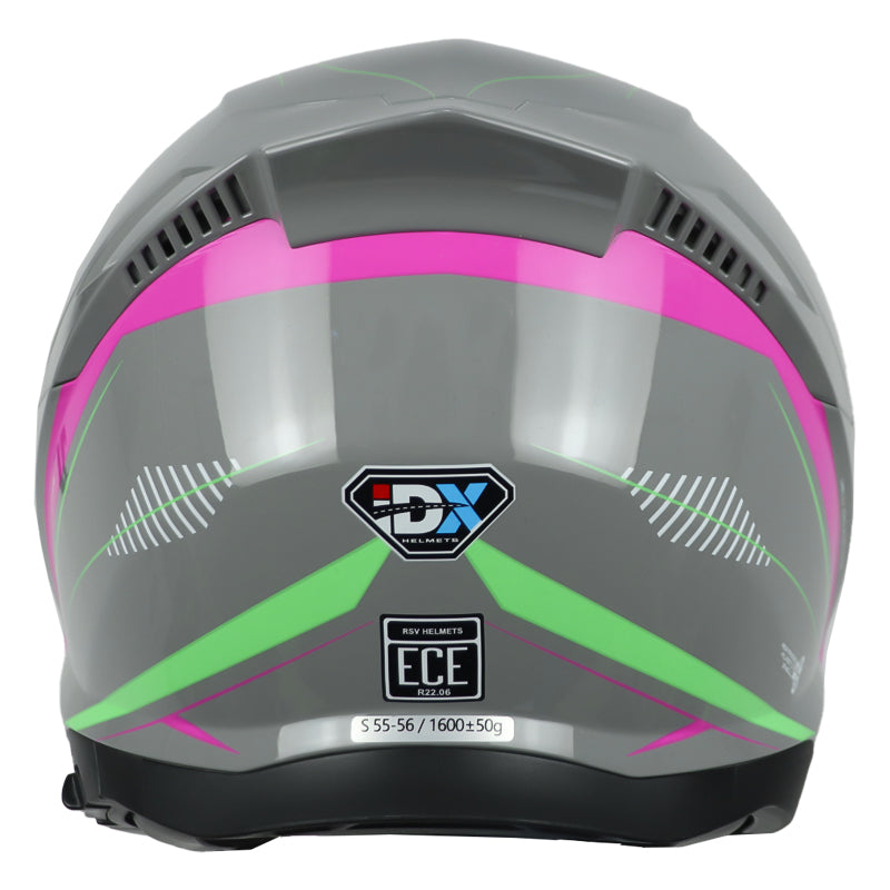 Casco Idx Ix Gris Fucsia