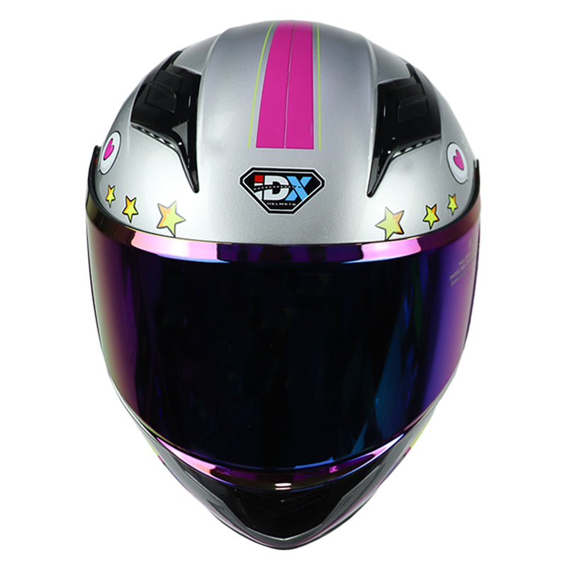 Casco Idx Titan Kids Dreamer Gris Rosa