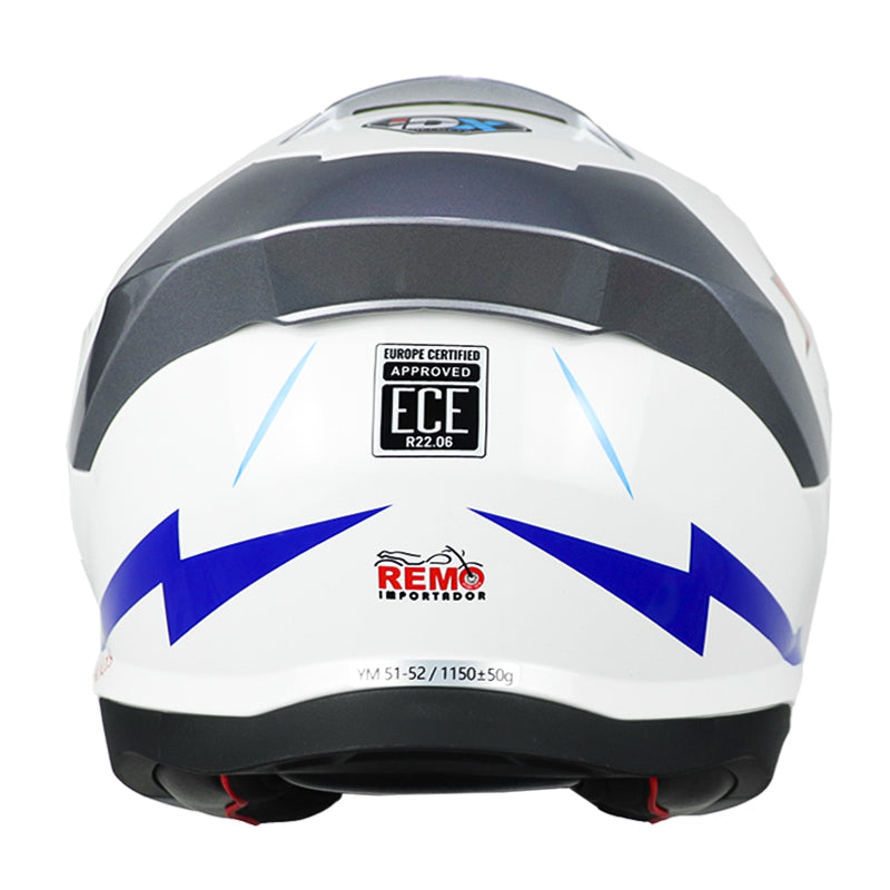 Casco Idx Titan Kids Nova Blanco Azul