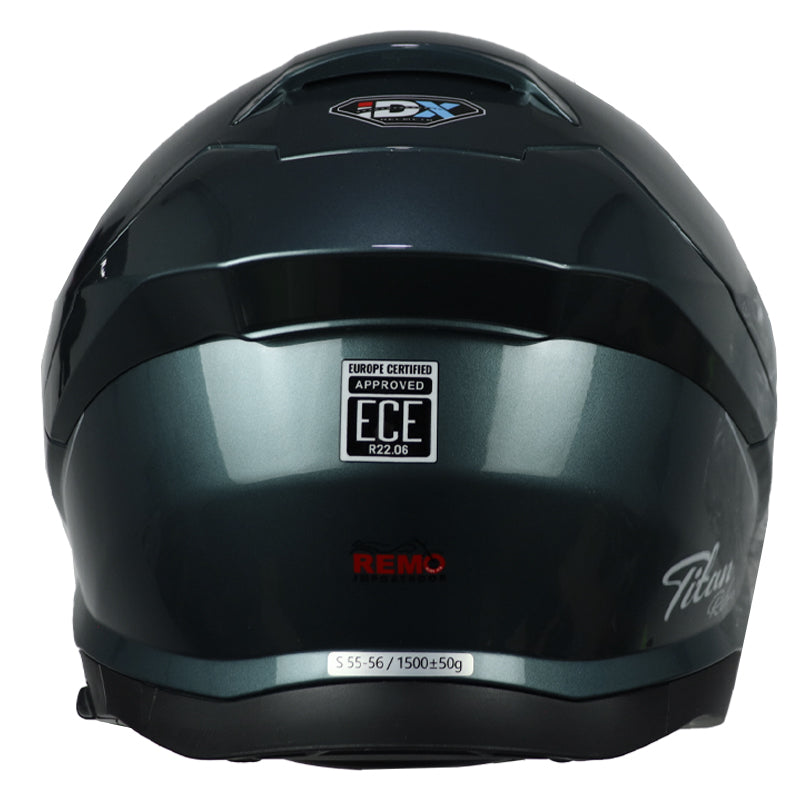 Casco Idx Titan Retro Verde Esmeralda