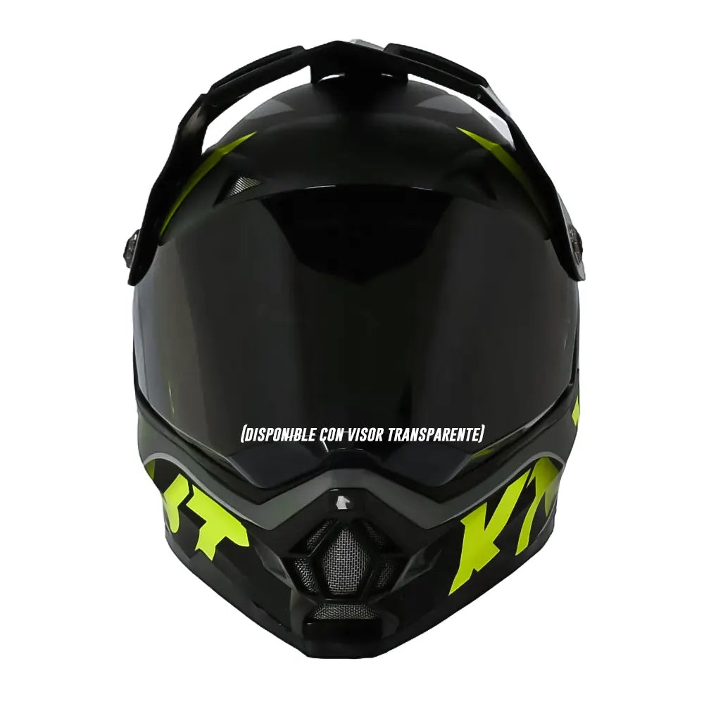 Casco Kontrol 819-6  Gs Negro Gris Amarillo