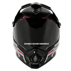 Casco Kontrol 819-6  Kapuk Negro Rosado
