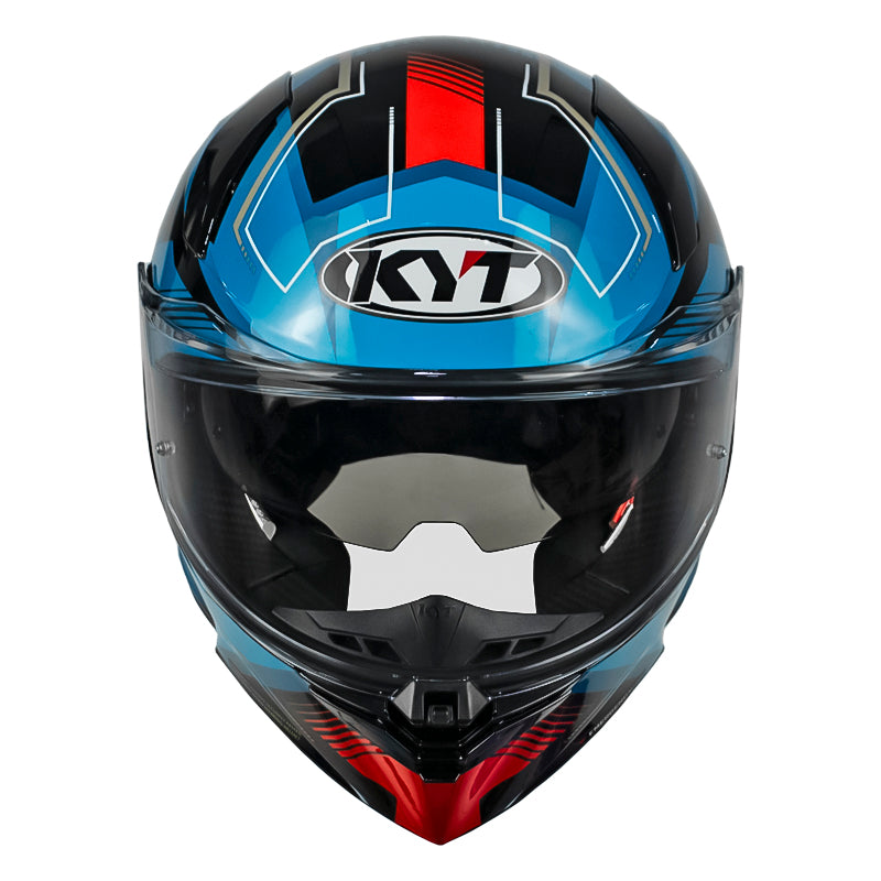 Casco Kyt R2r Parsec Negro Azul Rojo