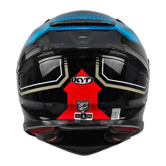 Casco Kyt R2r Parsec Negro Azul Rojo