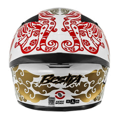 Casco Kyt Tt-Revo Enea Indonedia Blanco Perla