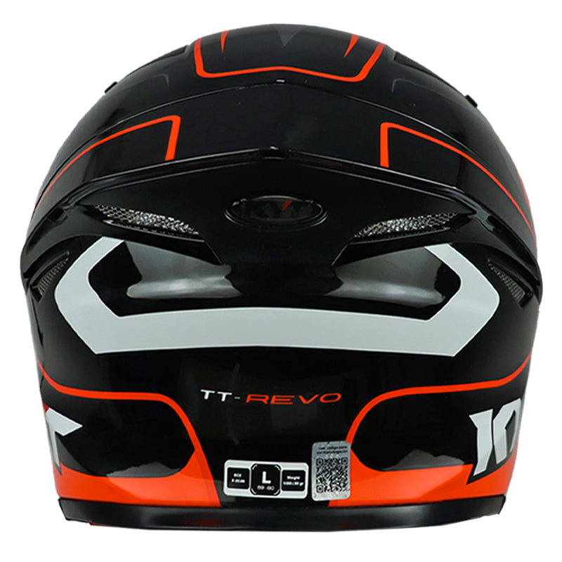 Casco Kyt Tt-Revo Overtech Negro Naranja