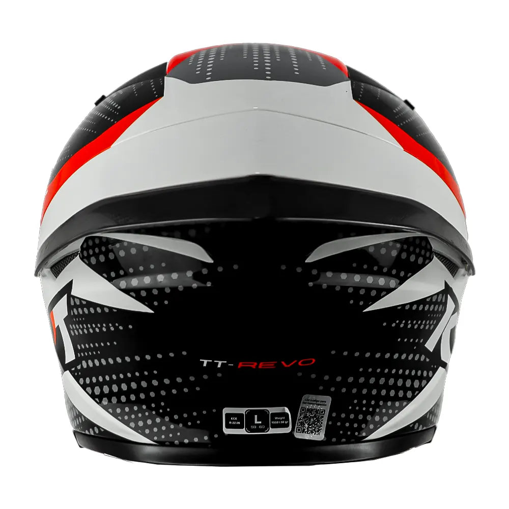 Casco Kyt Tt Revo Gear Negro Rojo