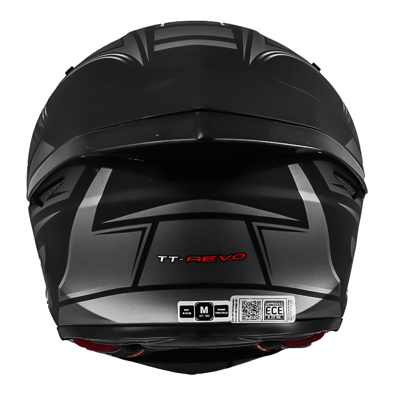 Casco Kyt Tt Revo Tourist Negro Gris