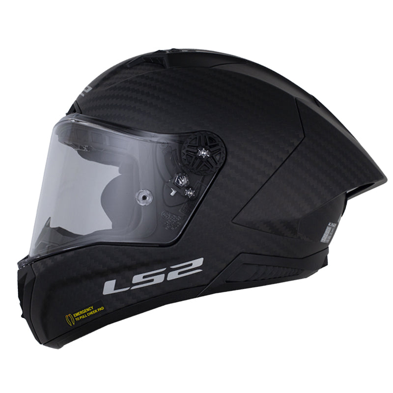 Casco Ls2 Ff805 Thunder Gp Aero Solid Negro Visor Smoke
