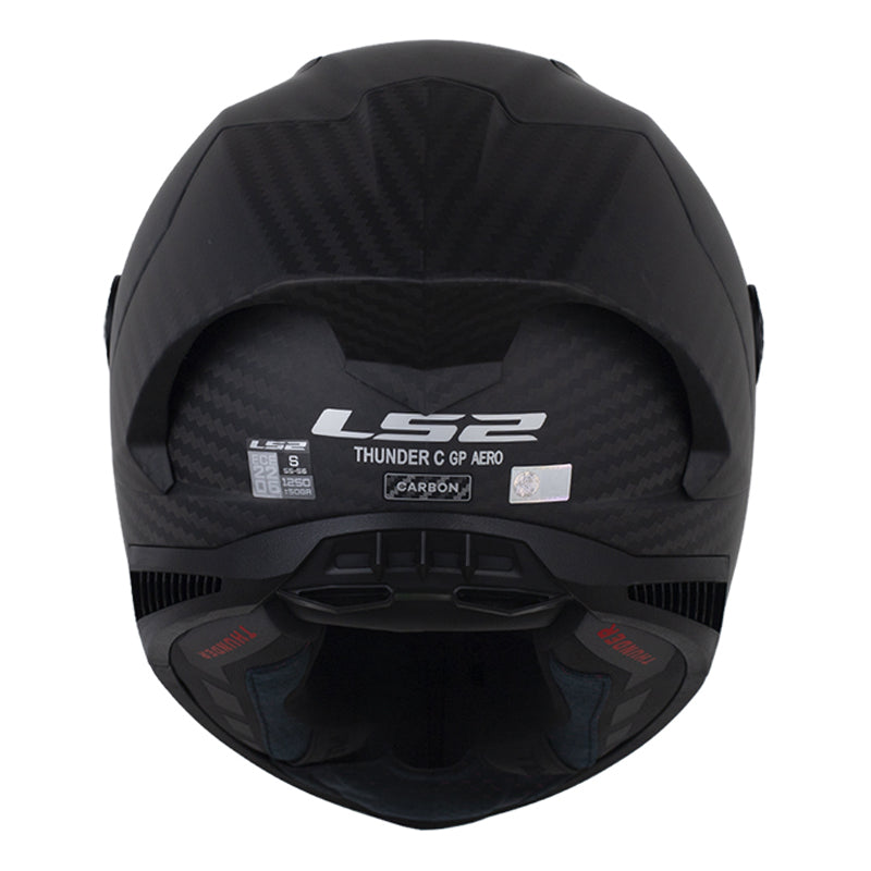 Casco Ls2 Ff805 Thunder Gp Aero Solid Negro Visor Smoke