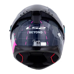 Casco Ls2 Ff806 Beyond Azul Fucsia Visor Revo Morado